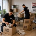 Packservice beim Umzug in Köln mit Richter Umzüge Team und Umzugskartons